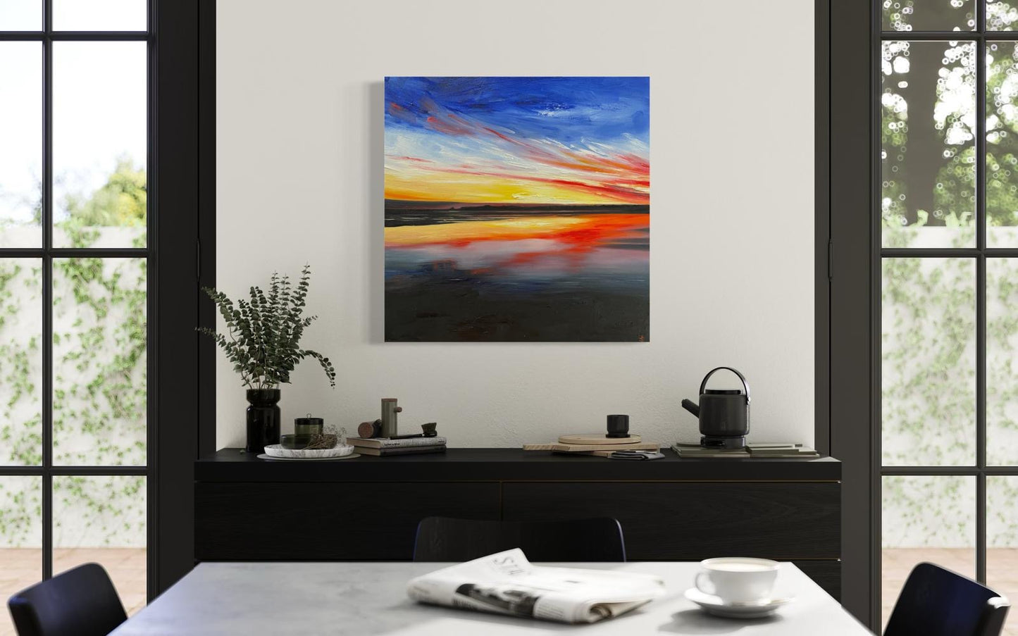 'Sunset Fire' Inverloch Original Oil painting