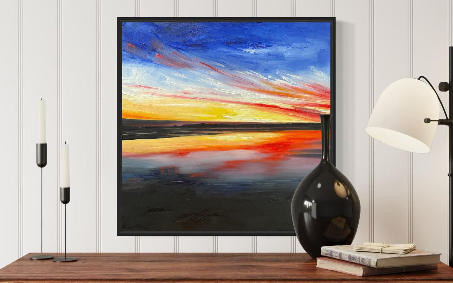 'Sunset Fire' Inverloch Original Oil painting