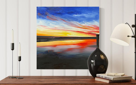 'Sunset Fire' Inverloch Original Oil painting