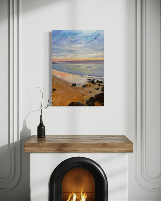 'Rainbow Beach’ Surf Beach, Phillip Island, Original Oil Painting